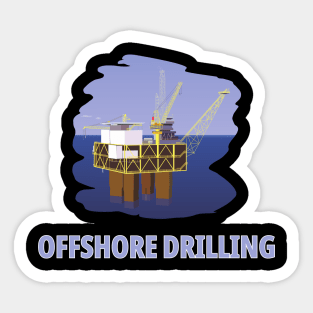 Oil & Gas Offshore Drilling Sticker